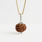 Natural 8 Mukhi Rudraksha Locket for Success, Protection & Obstacle Removal | Authentic & Energized | Rudriva