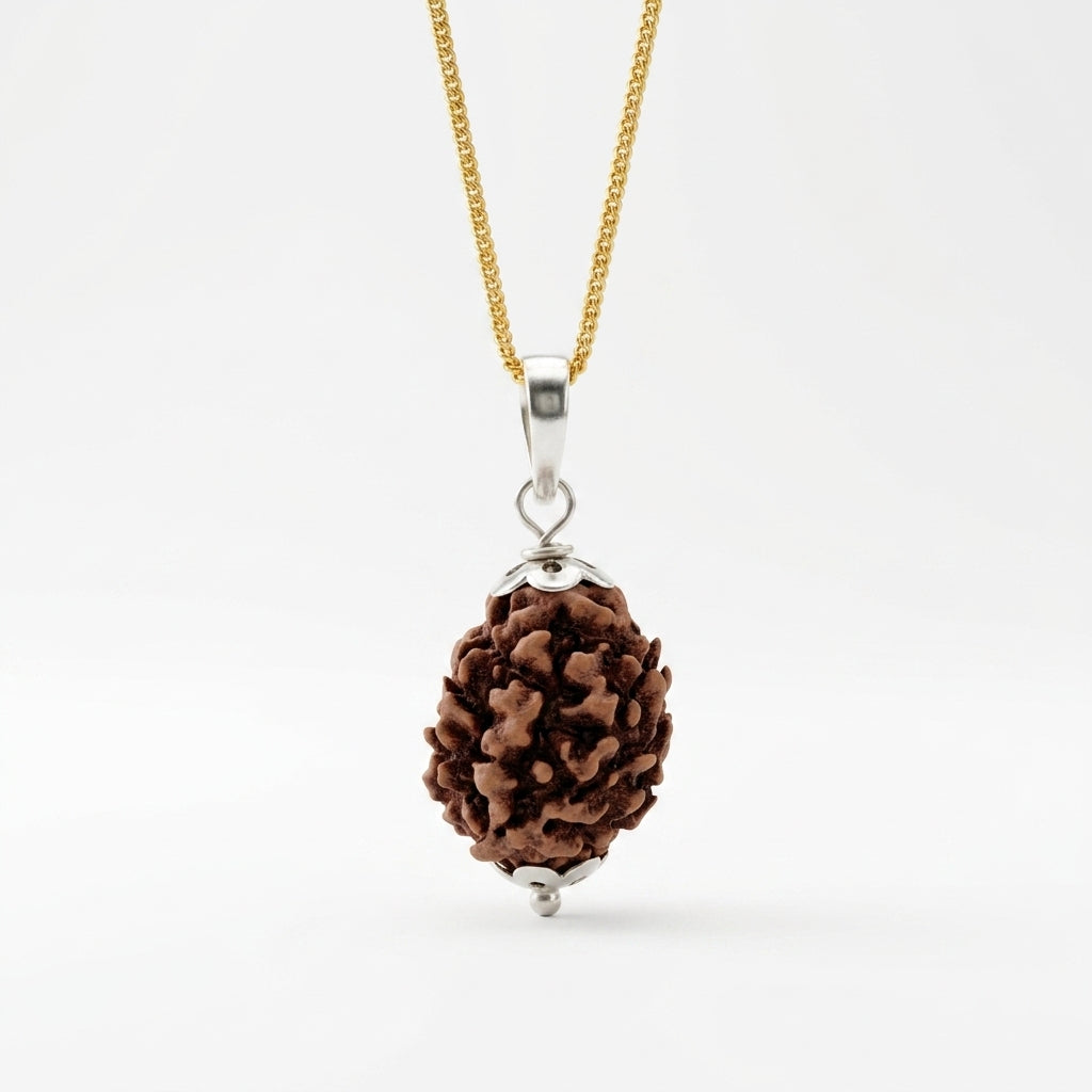 Natural 3 Mukhi Rudraksha Locket for Confidence, Positivity & Inner Strength | Authentic & Energized | Rudriva