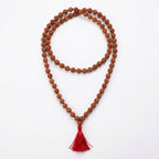 Five Mukhi Rudraksha Mala White 7MM | Natural 108 Beads Japa Mala for Meditation, Prayer & Spiritual Growth