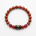 Red Jasper Zodiac Bracelet 8MM | Courage, Strength & Vitality – मेष राशि (Aries)
