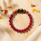 Red Jasper Zodiac Bracelet 8MM | Grounding, Transformation & Peace – वृश्चिक राशि (Scorpio)