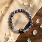 Sodalite Zodiac Bracelet 8MM | Discipline, Focus & Stability – मकर राशि (Capricorn)