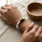 Rock Crystal Howlite Zodiac Bracelet 8MM | Harmony, Protection & Balance – तुला राशि (Libra)