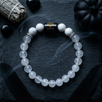 Rock Crystal Howlite Zodiac Bracelet 8MM | Harmony, Protection & Balance – तुला राशि (Libra)