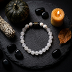 Rock Crystal Howlite Zodiac Bracelet 8MM | Harmony, Protection & Balance – तुला राशि (Libra)