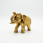 Pure Brass Superfine Intricate Elephant Showpiece | Home Office Decor & Gift