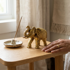 Pure Brass Superfine Intricate Elephant Showpiece | Home Office Decor & Gift
