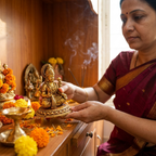 Brass Lakshmi Devi Idol | Antique Finish | Wealth Goddess Statue for Home Temple
