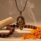 Brass Ganesh Pendant | Vighnaharta Divine Jewelry | Daily Wear & Gifting