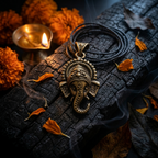 Brass Ganesh Pendant | Vighnaharta Divine Jewelry | Daily Wear & Gifting